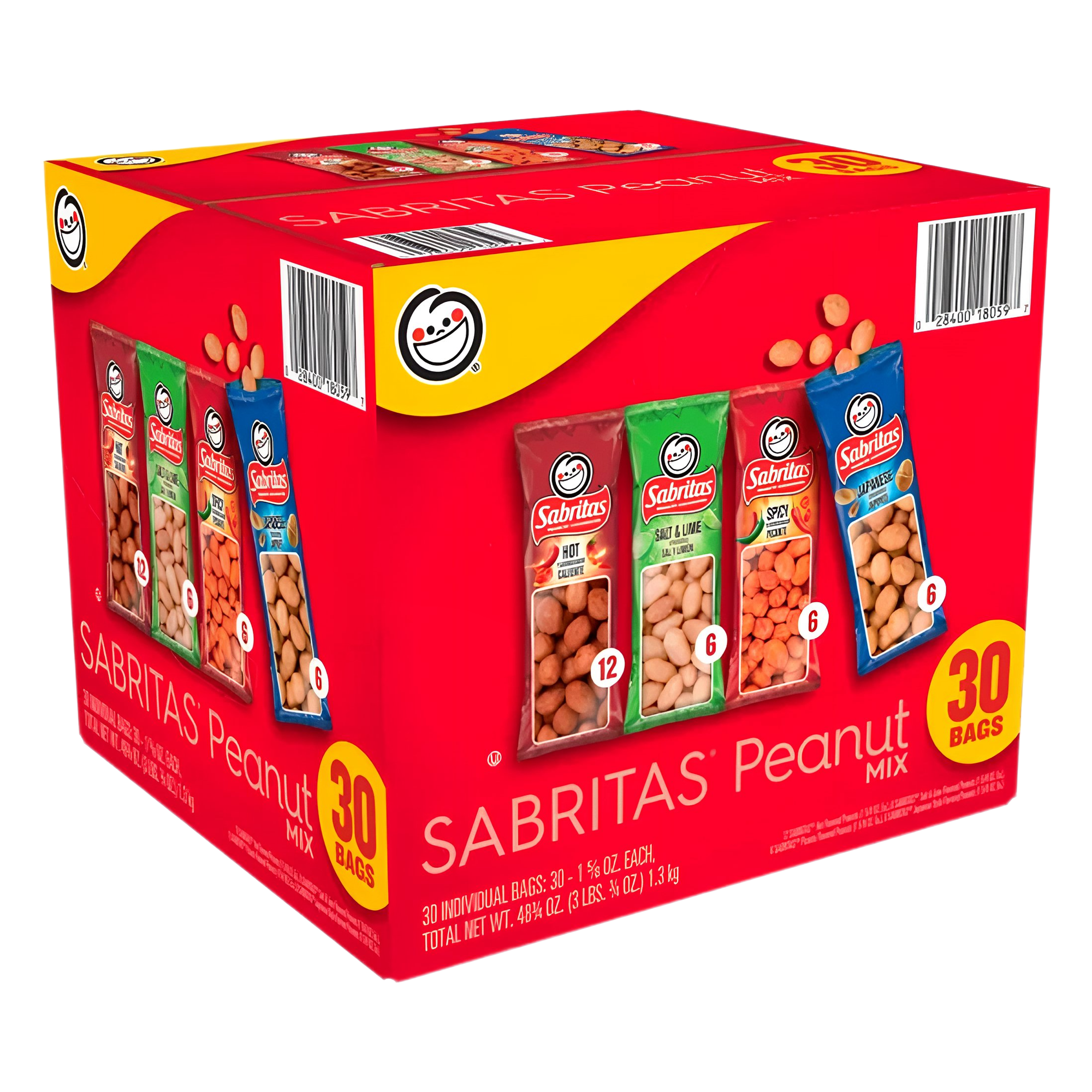 Sabritas Peanuts Variety Pack — 1.625 oz × 30 Bags - Image 3