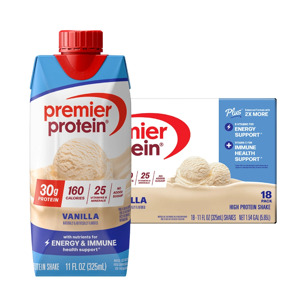 Premier Protein Shake - Vanilla, 30g Protein, 11 fl oz × 18-Pack
