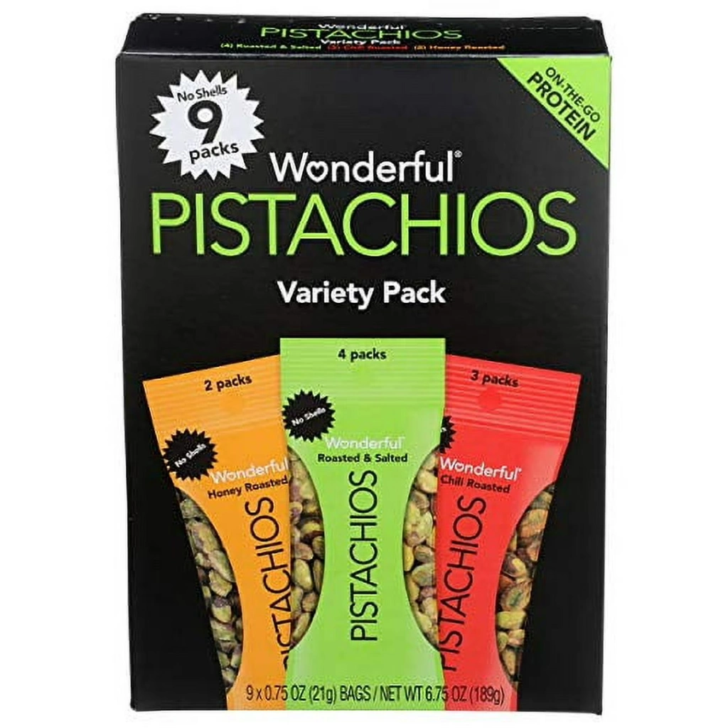Wonderful Pistachios No-Shell Variety Pack